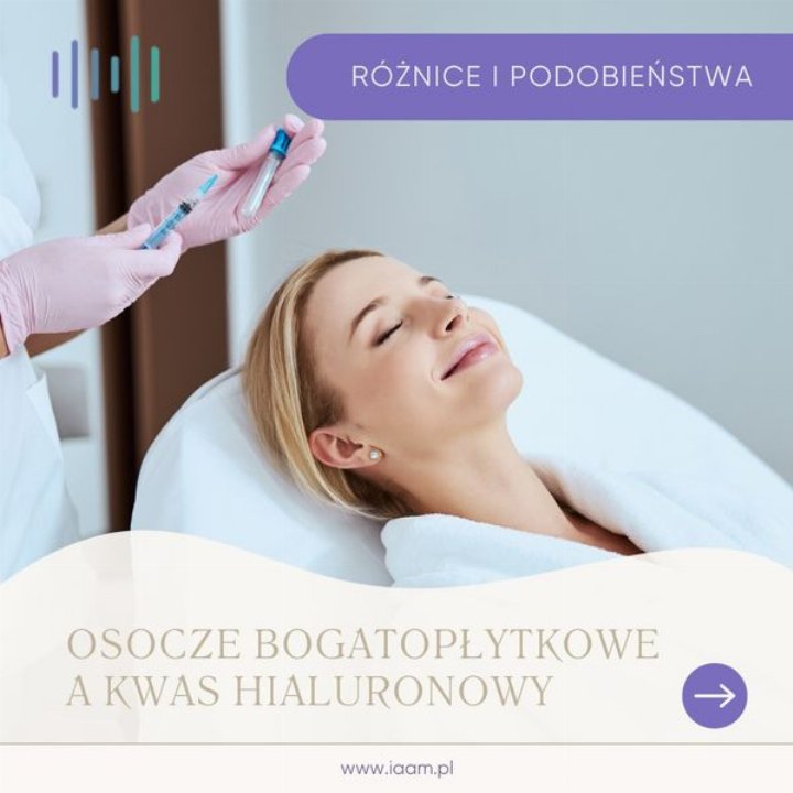 Osocze bogatopłytkowe a kwas hialuronowy
